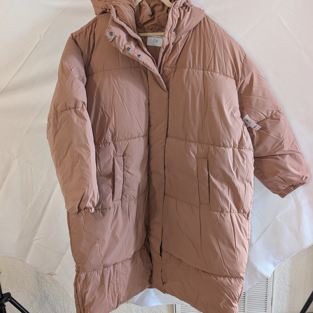 Women's Tan/Pink Puffer Coat 5X NWT